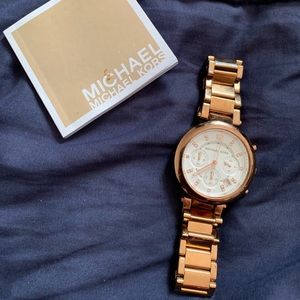 Rose Gold Michael Kors Watch Authentic